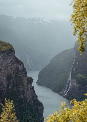 Misty Fjord Landscape