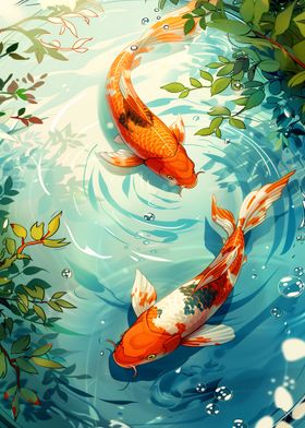 Pair of Koi