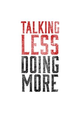 Talking Less poster