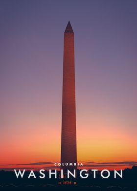 Washington Monument Sunset