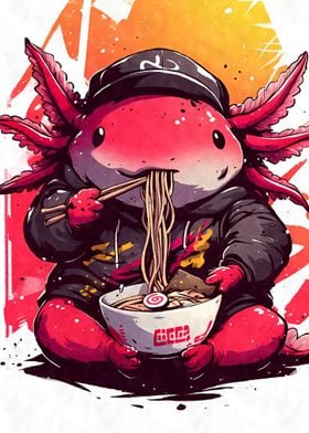 Axolotl Ramen Graffiti