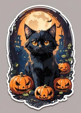 Cute Halloween Cat