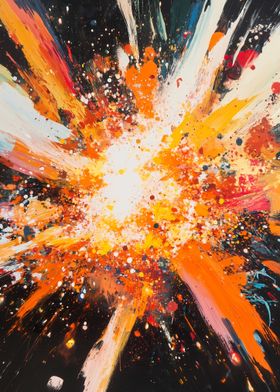 Abstract Explosion Painting