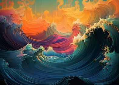 Colorful waves