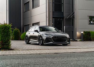 Matte Black Audi RS6 Avant