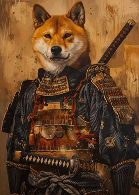 Japanese Dog Samurai