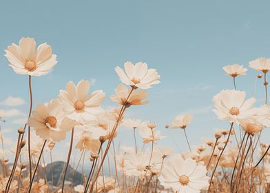 Chamomile Flowers Field