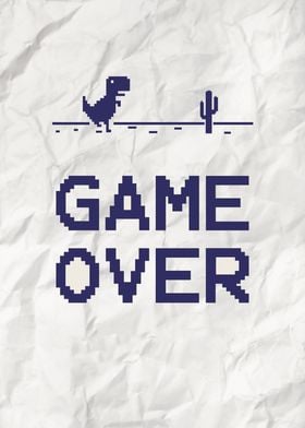 Pixelated Game Over