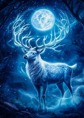 deer moon animal