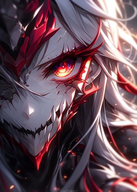 Fiery Anime Dragon Eye