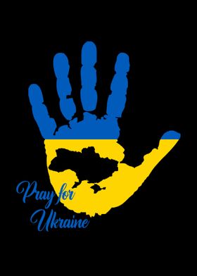 Pray for Ukraine Handprint