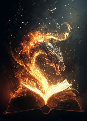 Book Dragon For Reading