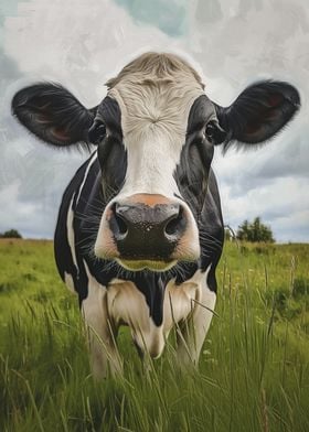 Holstein Cow Portrait