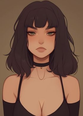 Meh Anime Girl Portrait