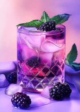 Purple Blackberry Cocktail