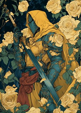 Knight in a Rose Garden