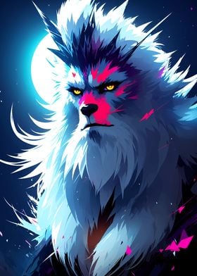 Yeti with Neon Fur