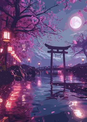 Moonlit Torii