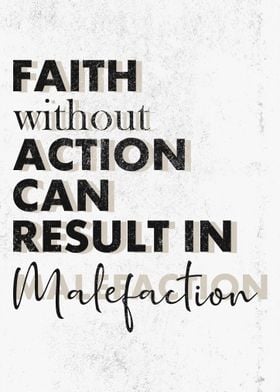 Faith without Action Art