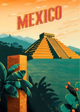 Mexico Travel Poster