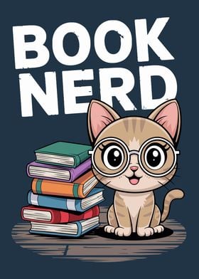 Book Nerd Cat