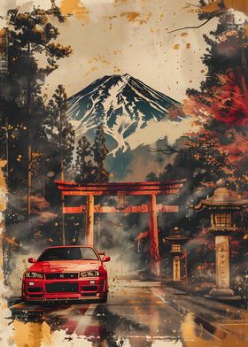 Nissan R34 Retro Painting