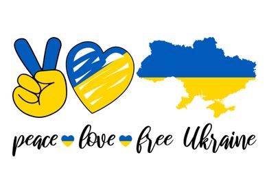 Peace Love Free Ukraine