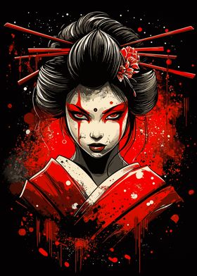 Geisha Warrior Art