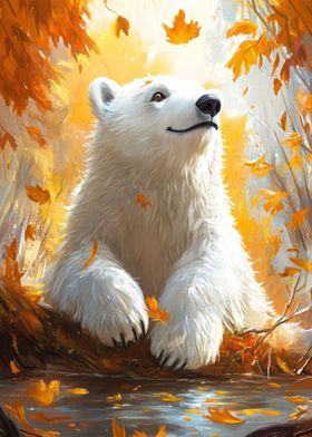 Polar Bear in Autumn