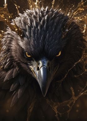 Wild golden eagle art