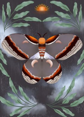 Rainforest Bohemian Moth