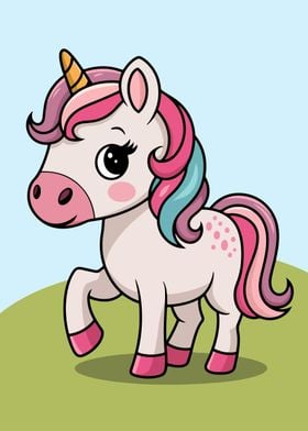 Cute Cartoon Unicorn