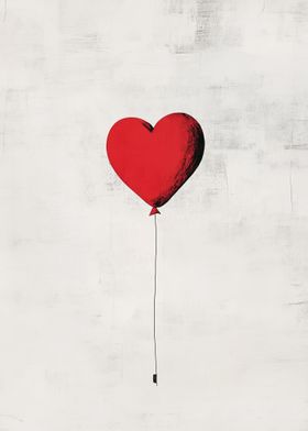 Red Heart Balloon