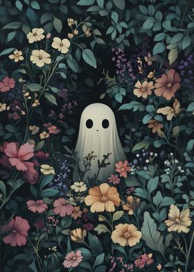 Ghost in Flower Garden