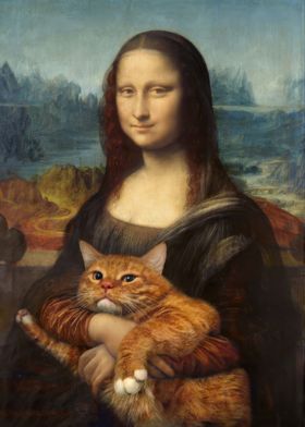 Mona Lisa Meme Cat