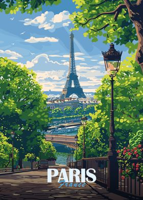 Paris Travel Poster