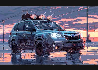 Subaru Outback Digital Art