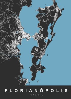 MAP FLORIANOPOLIS BRASIL 