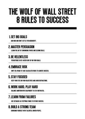 8 Rules to Success