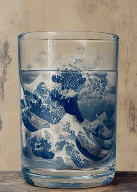 Great Wave Glass