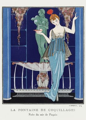 Art Deco Fashion Illustration by George Barbier