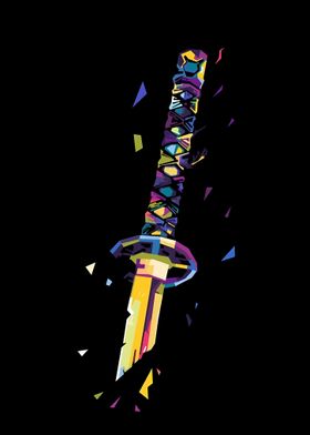 Colorful Katana Sword