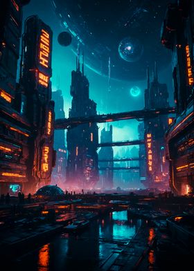 Cyberpunk Cityscape