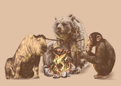 Bear Monkey Bull Barbecue