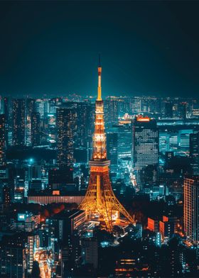 Tokyo Tower Night View