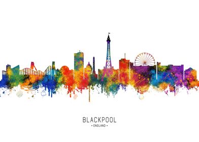 Blackpool England Skyline