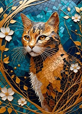 Gold Cat Kintsugi