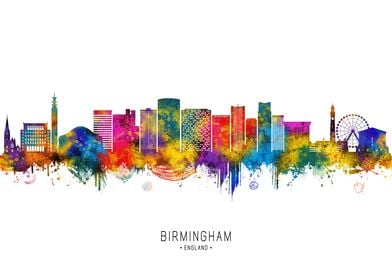 Birmingham England Skyline