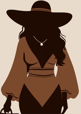 Affirmation Silhouette of a Woman