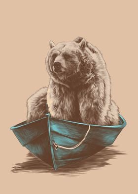 Bear Sailing Boat